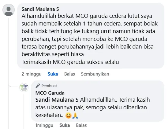 Testimoni sport massage Jakarta MCO 5