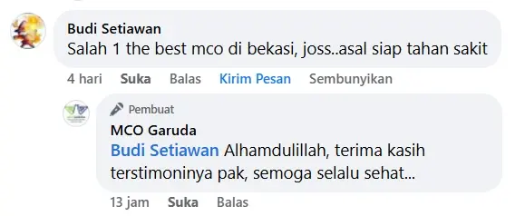 Testimoni pasien MCO Jakarta 7